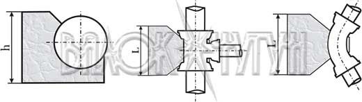 Примеры установки укрепительного блока для угла поворота и тройника
